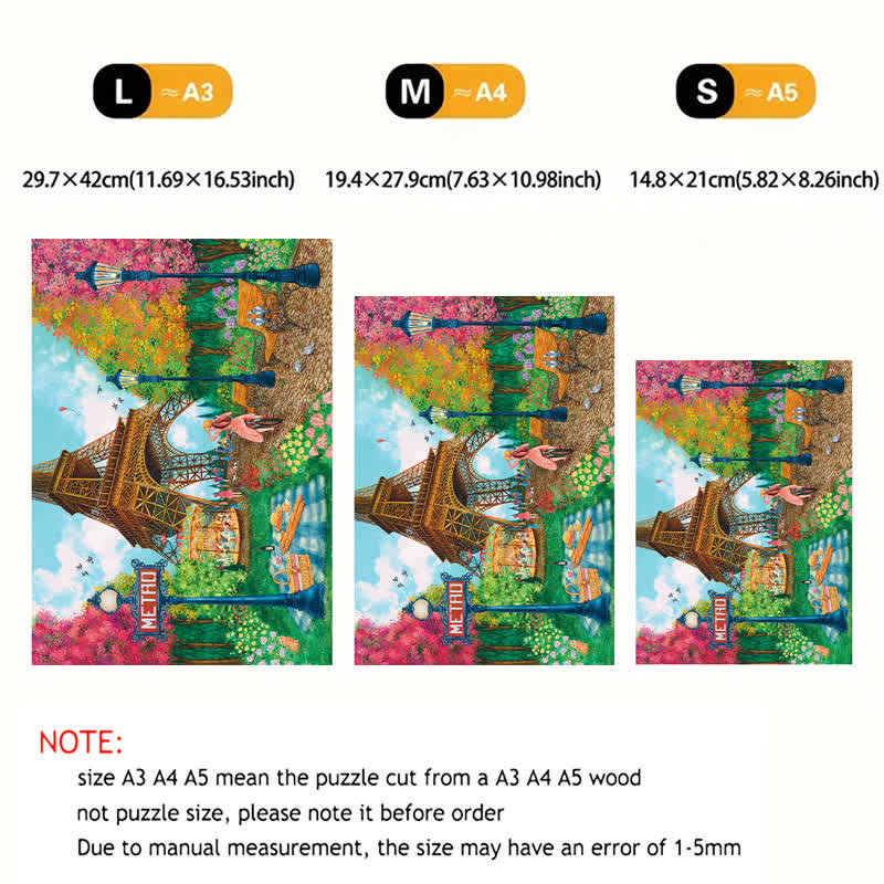 Rubbyoo Paris, Je T'aime - Wooden Jigsaw Puzzle - image 3