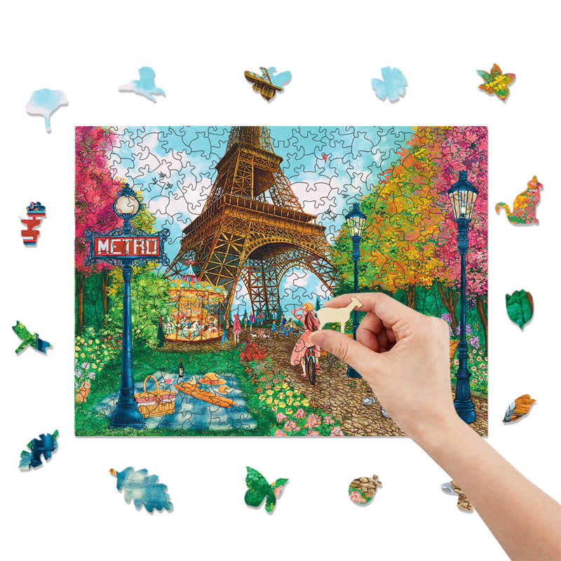 Rubbyoo Paris, Je T'aime - Wooden Jigsaw Puzzle - image 8