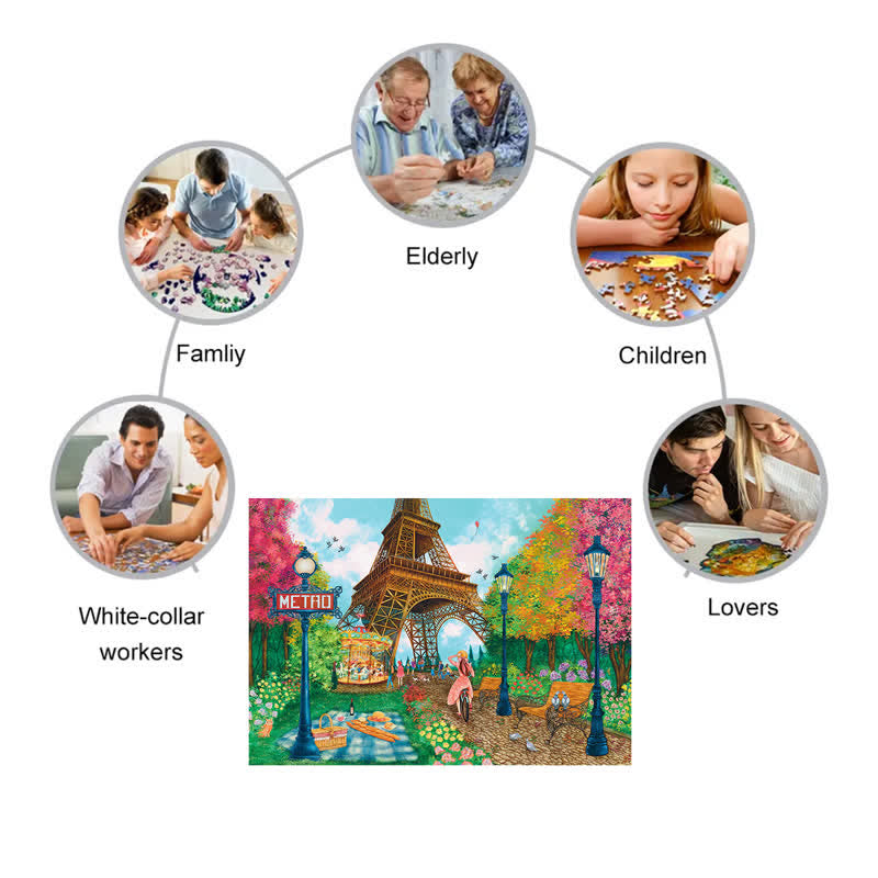 Rubbyoo Paris, Je T'aime - Wooden Jigsaw Puzzle - image 7