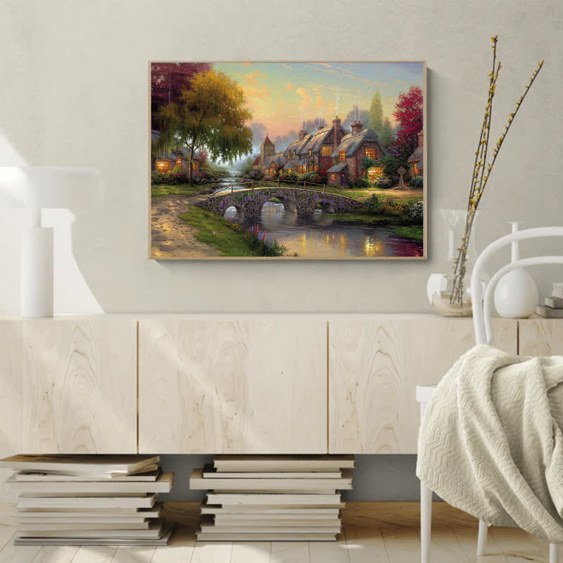 Rubbyoo Cobblestone Bridge Thomas - Wooden Jigsaw Puzzle - image 7