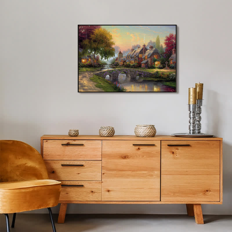 Rubbyoo Cobblestone Bridge Thomas - Wooden Jigsaw Puzzle - image 4