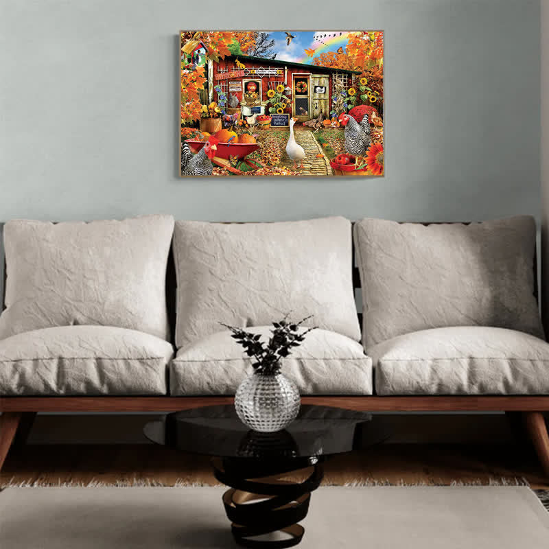 Rubbyoo Chicken Crossing - Wooden Jigsaw Puzzle - image 3