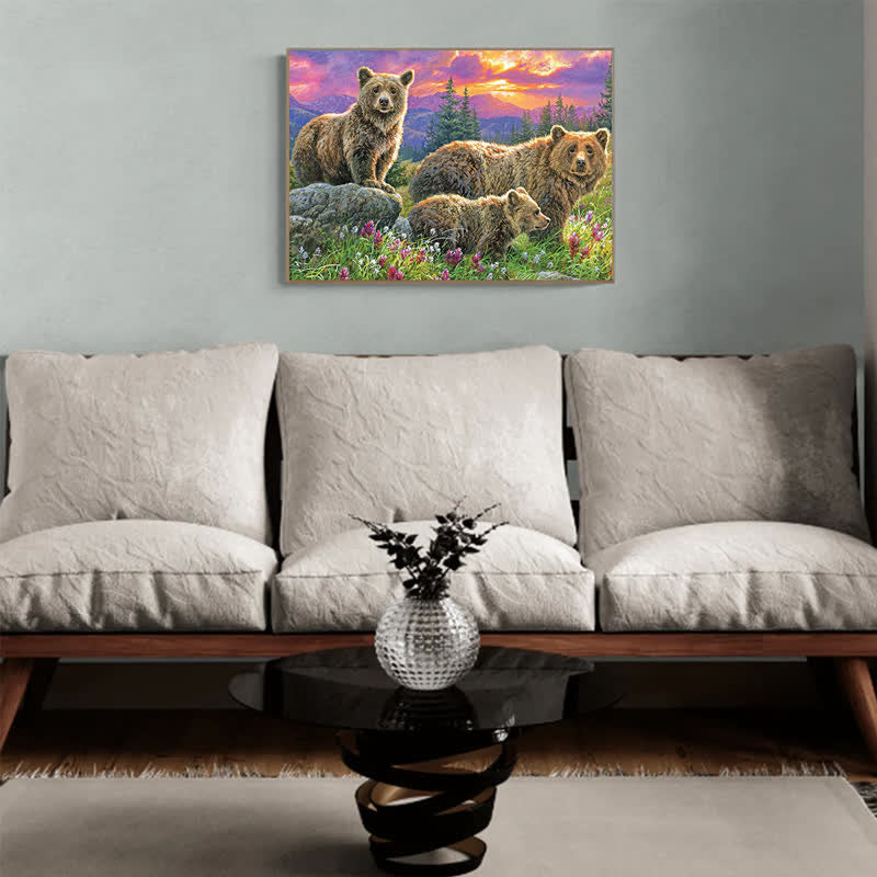 Rubbyoo Bears in the Valley - Wooden Jigsaw Puzzle - image 3