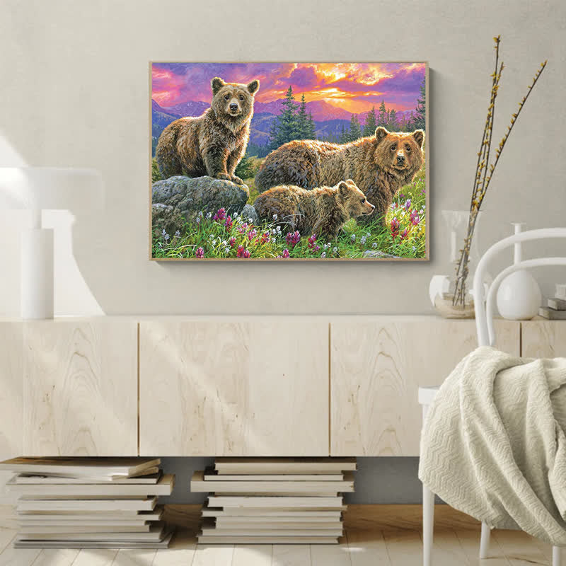 Rubbyoo Bears in the Valley - Wooden Jigsaw Puzzle - image 6