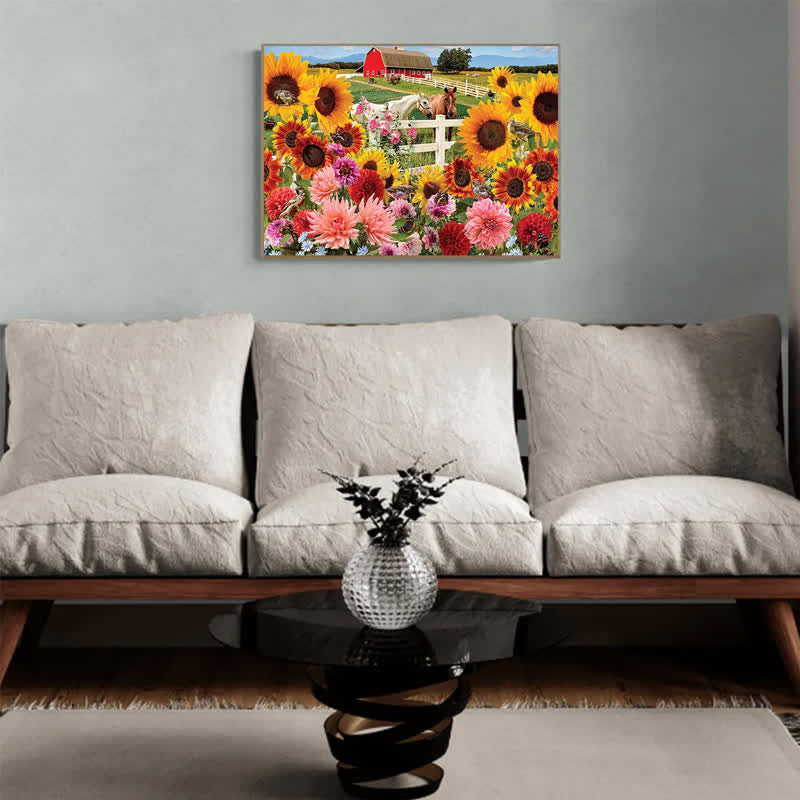 Rubbyoo Sunflower Farm - Wooden Jigsaw Puzzle - image 4