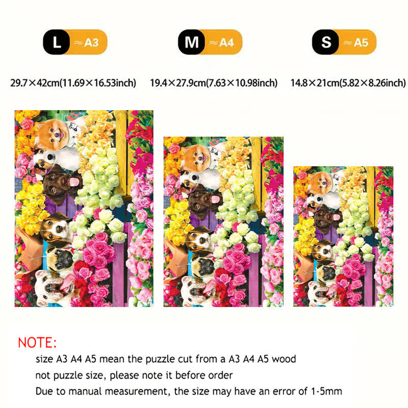 Rubbyoo Flower Market Pups - Wooden Jigsaw Puzzle - image 7