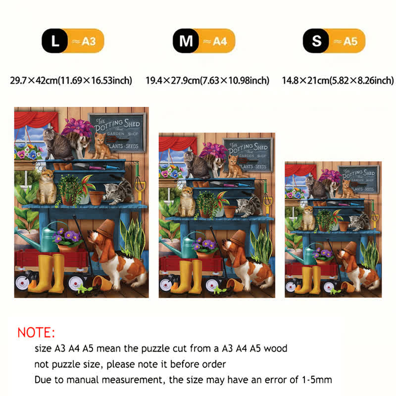 Rubbyoo Trouble in the Potting Shed - Wooden Jigsaw Puzzle - image 7