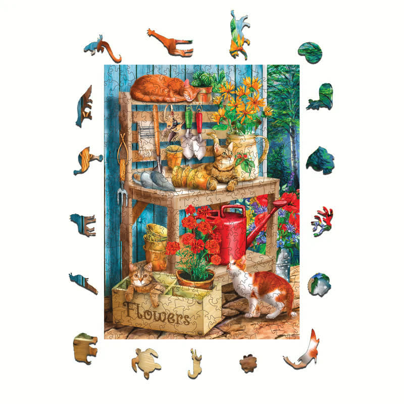 Rubbyoo Potting Table  - Wooden Jigsaw Puzzle - image 1