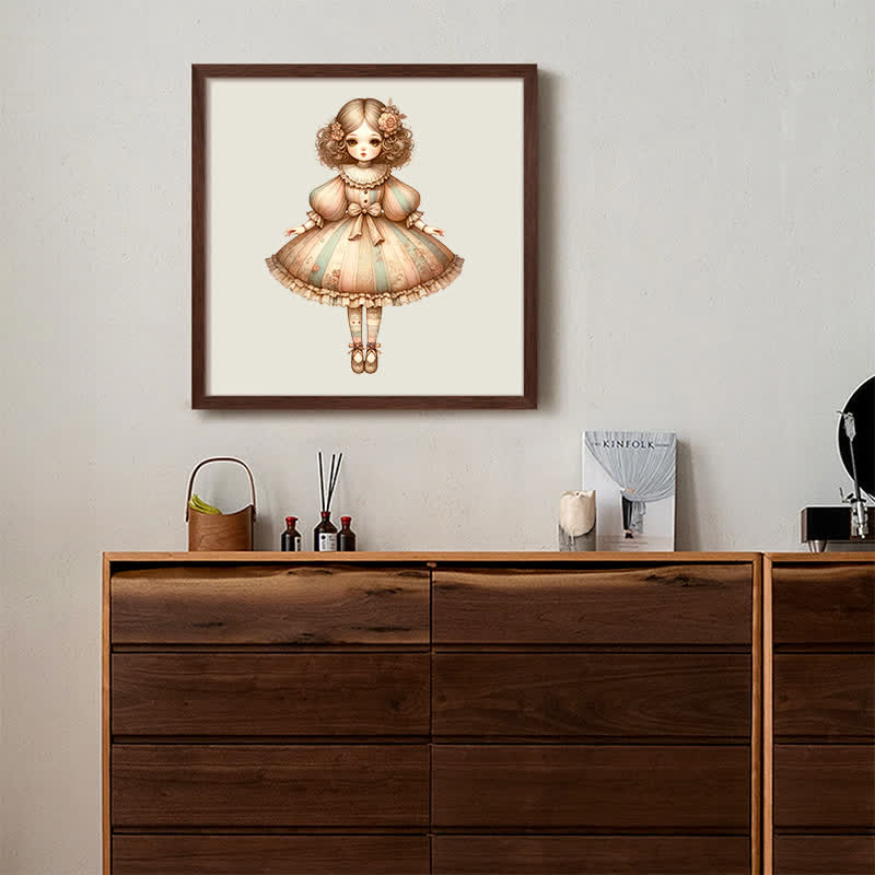 Rubbyoo Classic Doll in Beige Balloon Dress - Wooden Jigsaw Puzzle - image 8