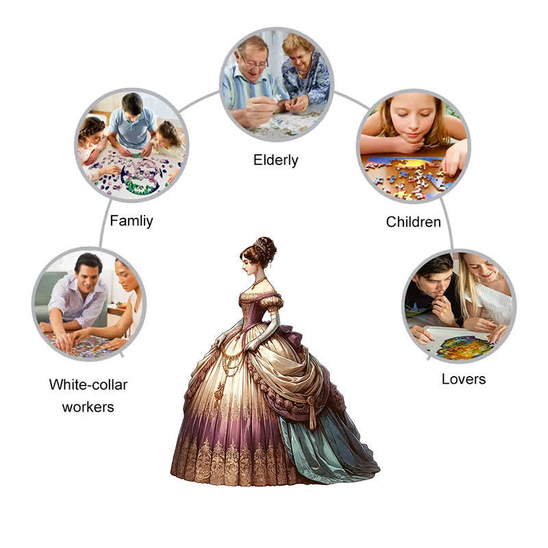 Rubbyoo Victorian Women - Wooden Jigsaw Puzzle - image 2