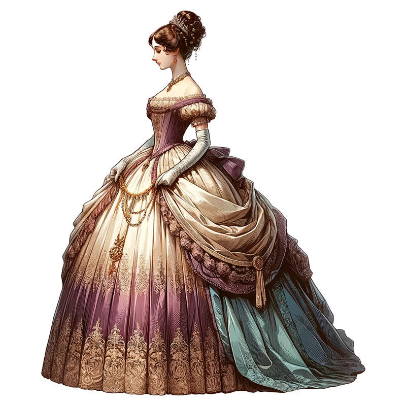 Rubbyoo Victorian Women - Wooden Jigsaw Puzzle - A3 - Wooden Gift Packaging - image 0