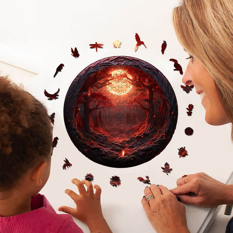 3D vision inside the cave-5 - Wooden Jigsaw Puzzle - image 5