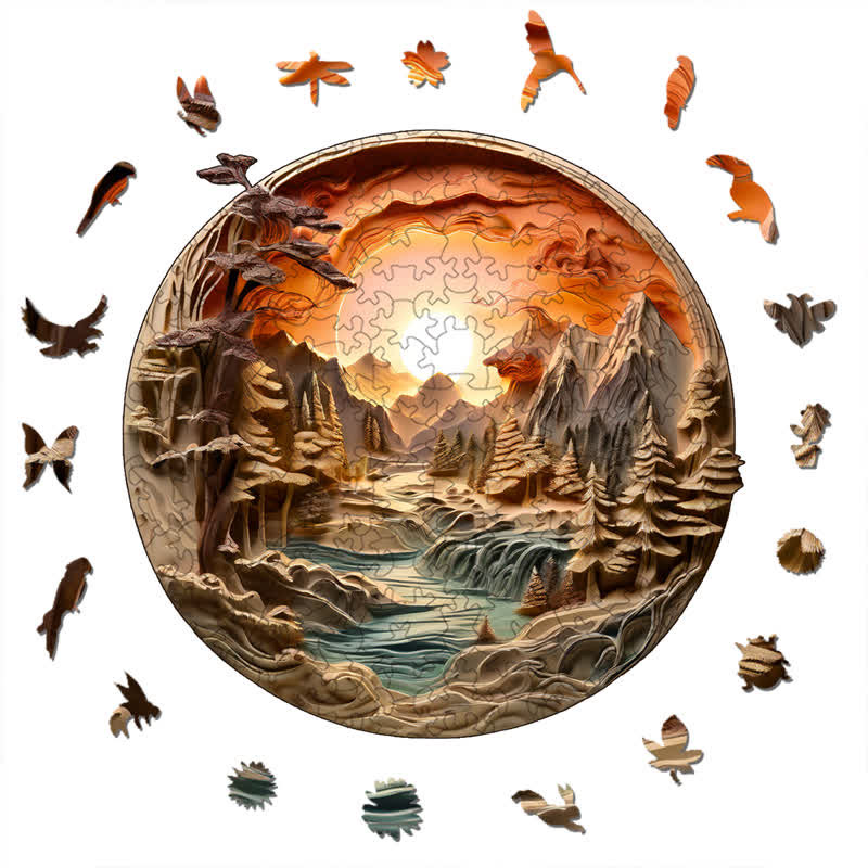 3D vision inside the cave-9 - Wooden Jigsaw Puzzle - image 2