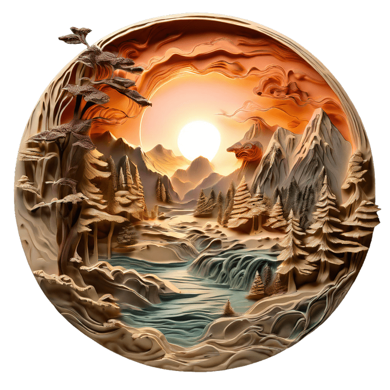 3D vision inside the cave-9 - Wooden Jigsaw Puzzle - image 1