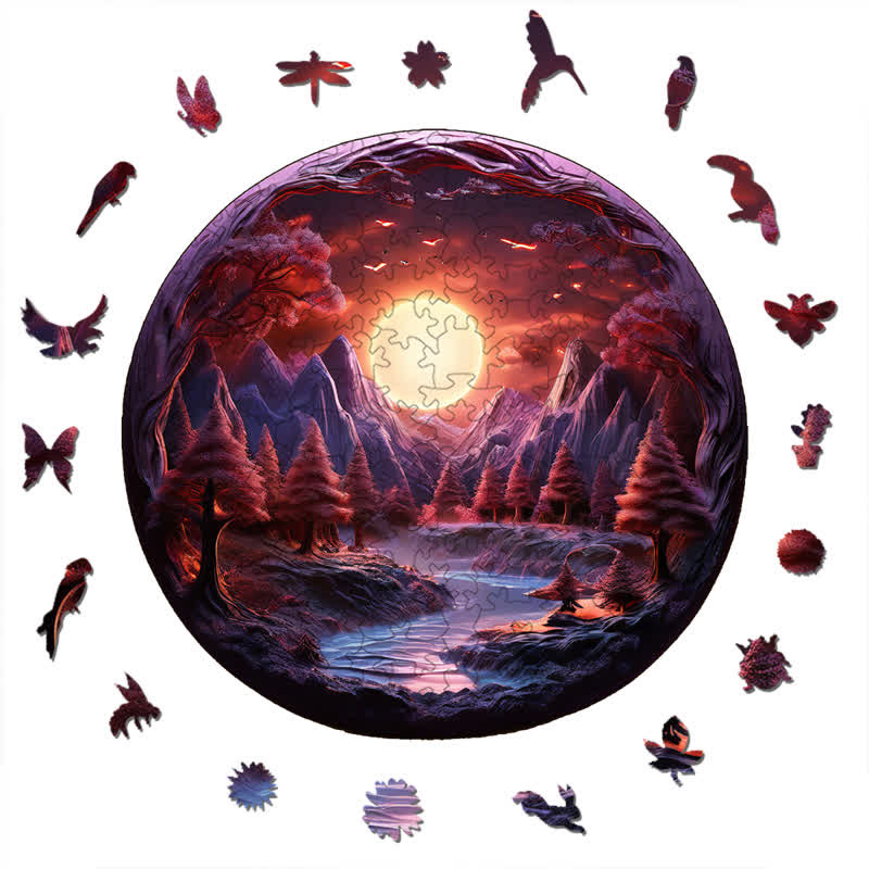 3D vision inside the cave-8 - Wooden Jigsaw Puzzle - image 2