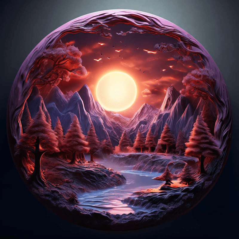 3D vision inside the cave-8 - Wooden Jigsaw Puzzle - A3 - Wooden Gift Packaging - image 0