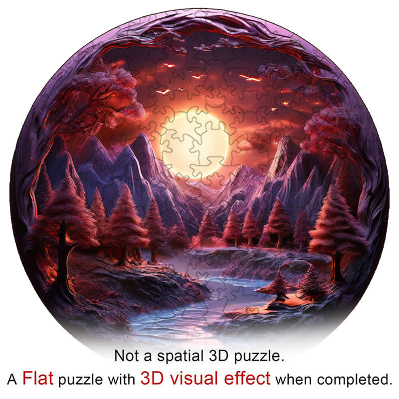 3D vision inside the cave-8 - Wooden Jigsaw Puzzle - image 3