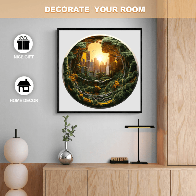 3D Urban ​​Sunrise - Wooden Jigsaw Puzzle - image 6