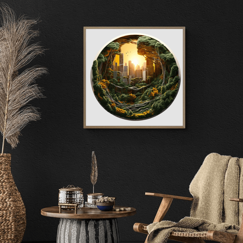 3D Urban ​​Sunrise - Wooden Jigsaw Puzzle - image 4