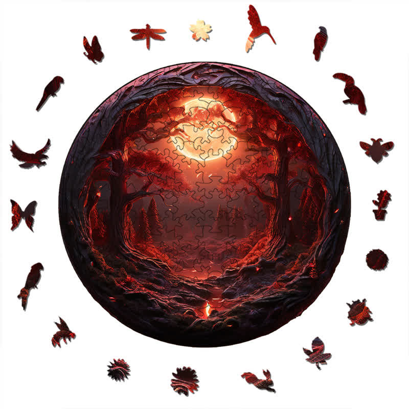 3D vision inside the cave-13 - Wooden Jigsaw Puzzle - image 2