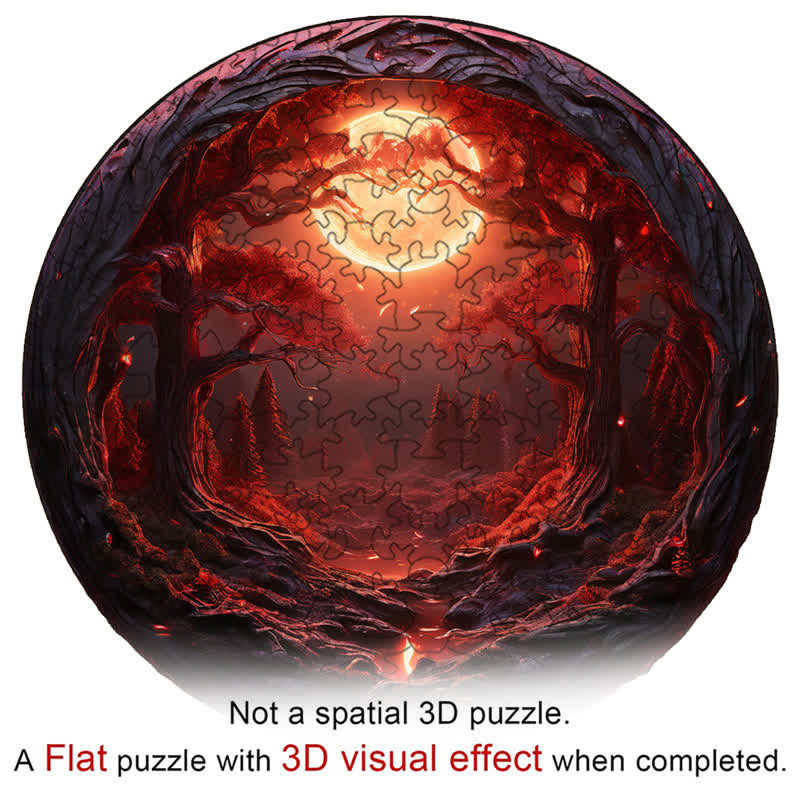 3D vision inside the cave-13 - Wooden Jigsaw Puzzle - image 3
