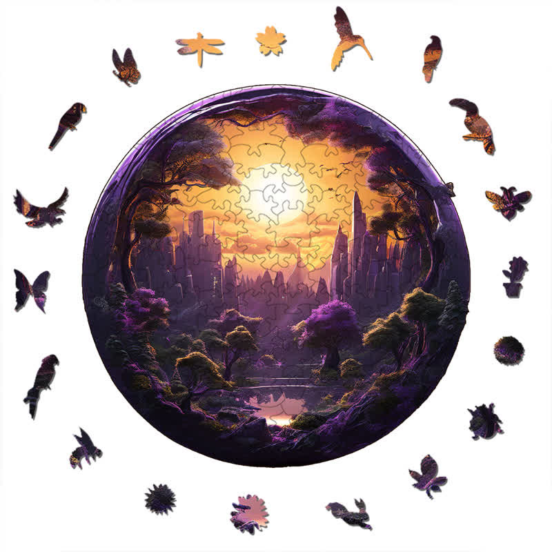 3D vision inside the cave-12 - Wooden Jigsaw Puzzle - image 2