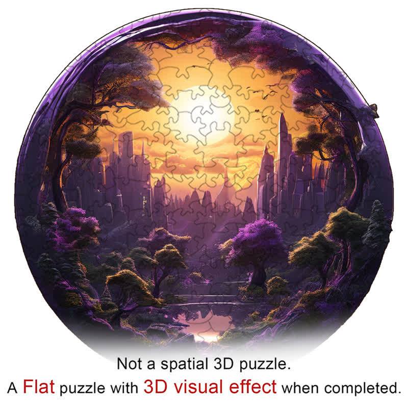 3D vision inside the cave-12 - Wooden Jigsaw Puzzle - image 3