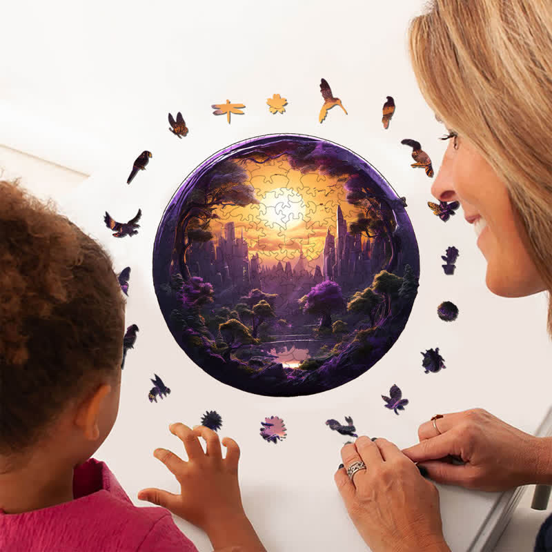 3D vision inside the cave-12 - Wooden Jigsaw Puzzle - image 5