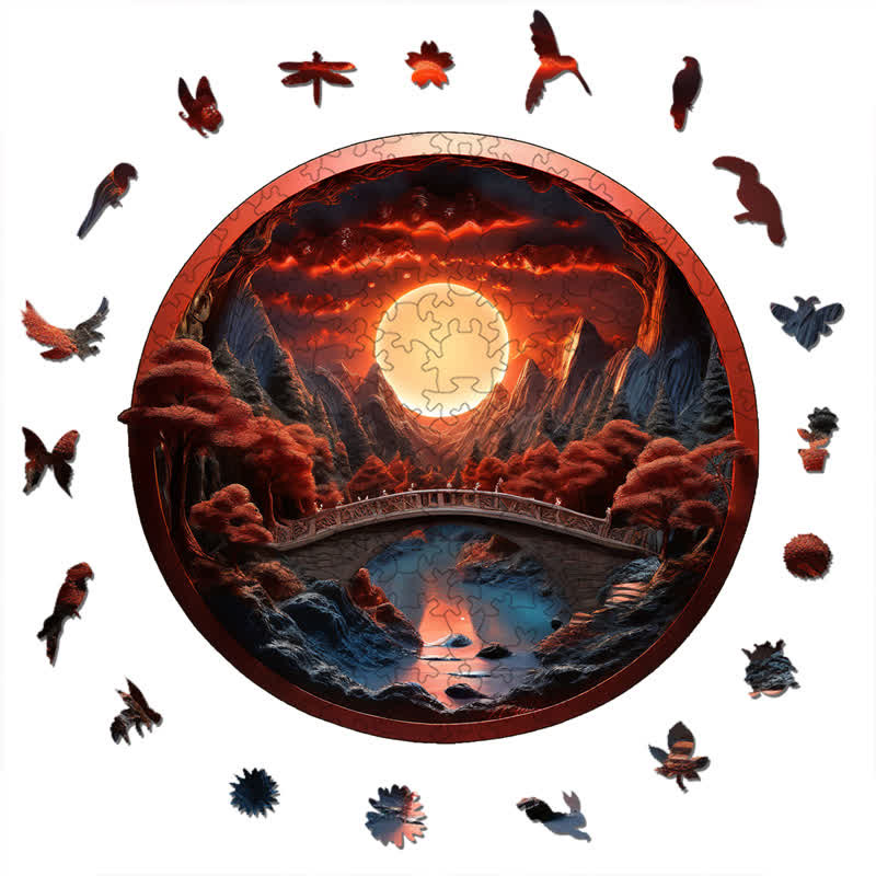 3D vision inside the cave-15 - Wooden Jigsaw Puzzle - image 2