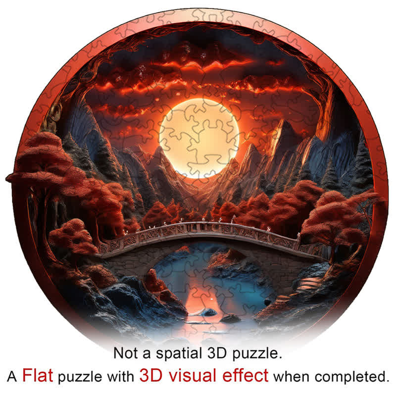 3D vision inside the cave-15 - Wooden Jigsaw Puzzle - image 3