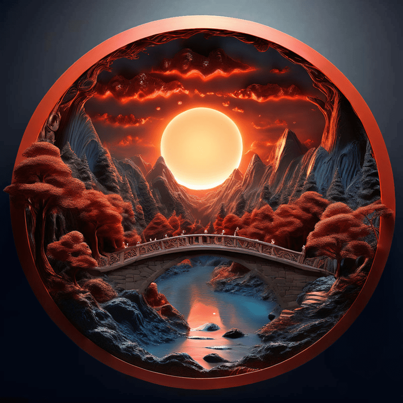 3D vision inside the cave-15 - Wooden Jigsaw Puzzle - A3 - Wooden Gift Packaging - image 0