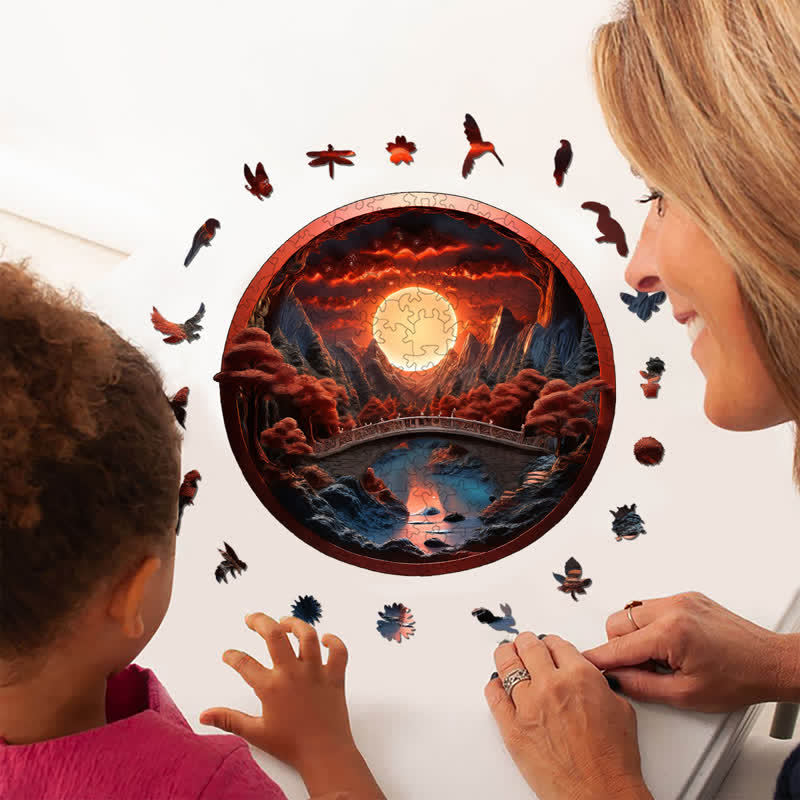 3D vision inside the cave-15 - Wooden Jigsaw Puzzle - image 5