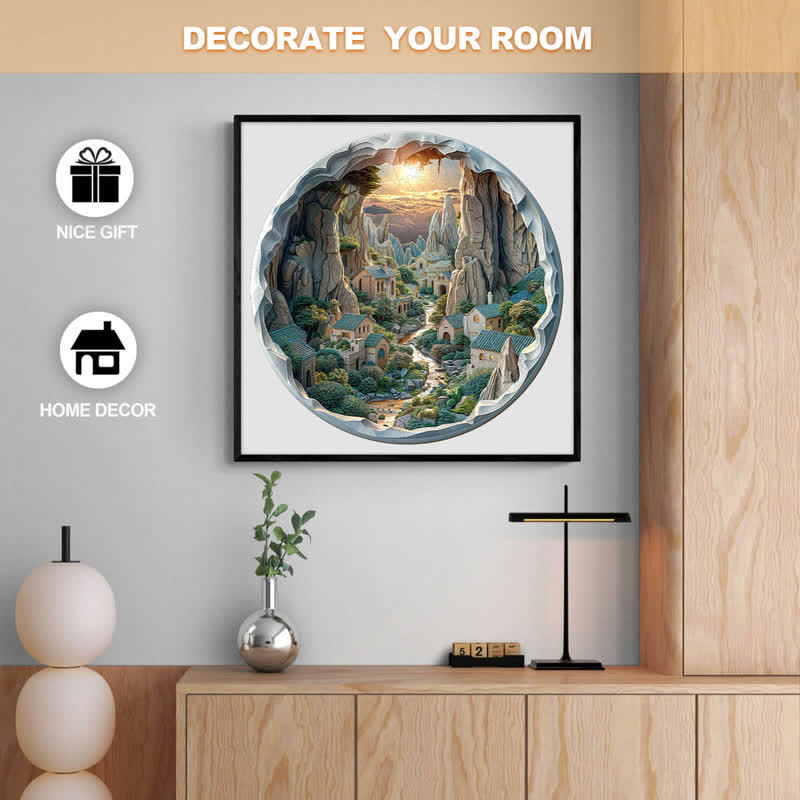 3D vision inside the cave-1 - Wooden Jigsaw Puzzle - image 4