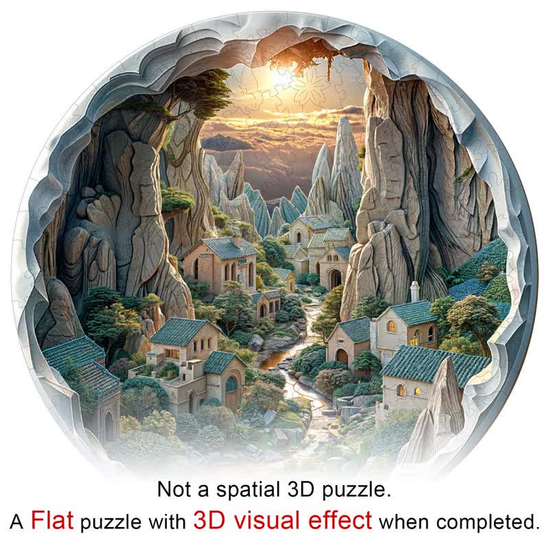 3D vision inside the cave-1 - Wooden Jigsaw Puzzle - image 6