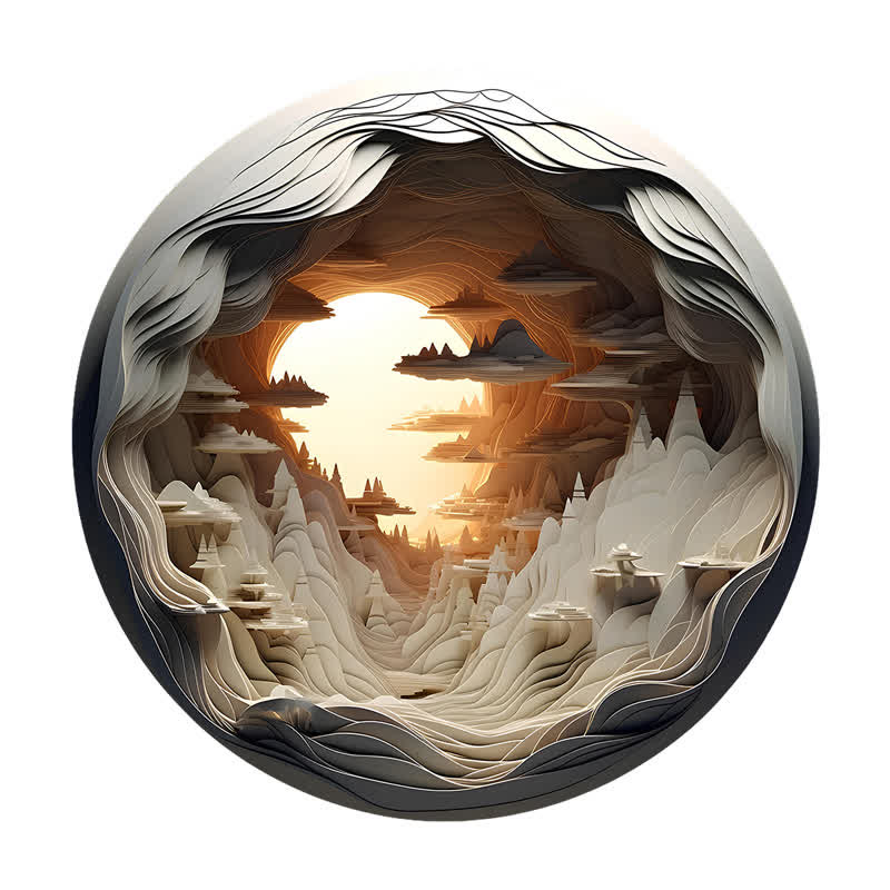 3D vision inside the cave-3 - Wooden Jigsaw Puzzle - image 1