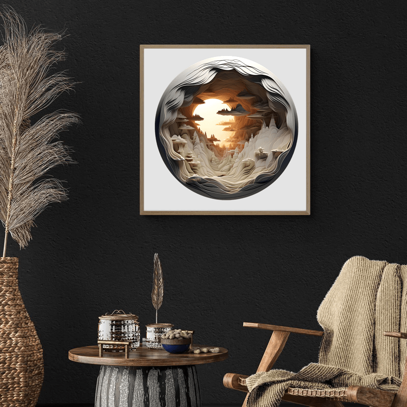 3D vision inside the cave-3 - Wooden Jigsaw Puzzle - image 7