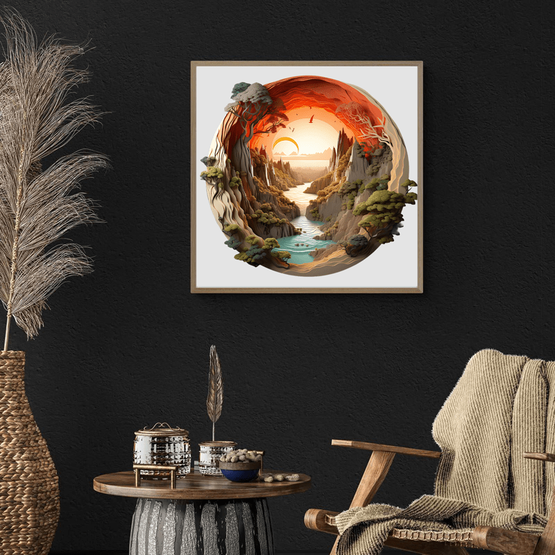 3D Sunset - Wooden Jigsaw Puzzle - image 7