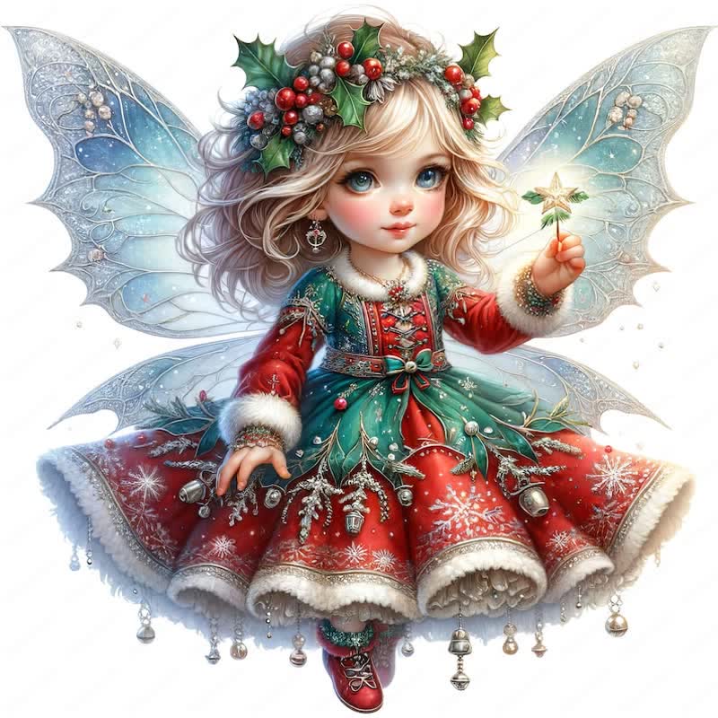 Rubbyoo Enchanting Christmas Fairy - Wooden Jigsaw Puzzle - A3 - Wooden Gift Packaging - image 0