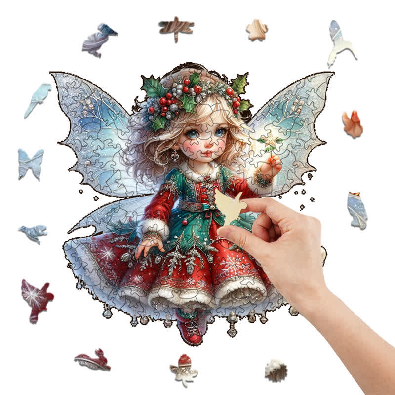 Rubbyoo Enchanting Christmas Fairy - Wooden Jigsaw Puzzle - image 5