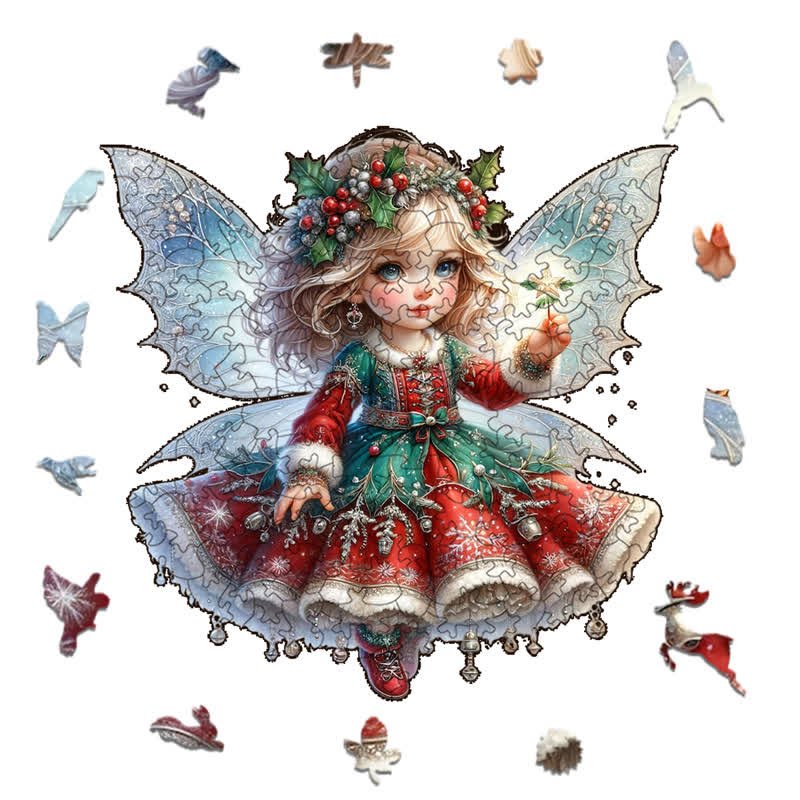 Rubbyoo Enchanting Christmas Fairy - Wooden Jigsaw Puzzle - image 8