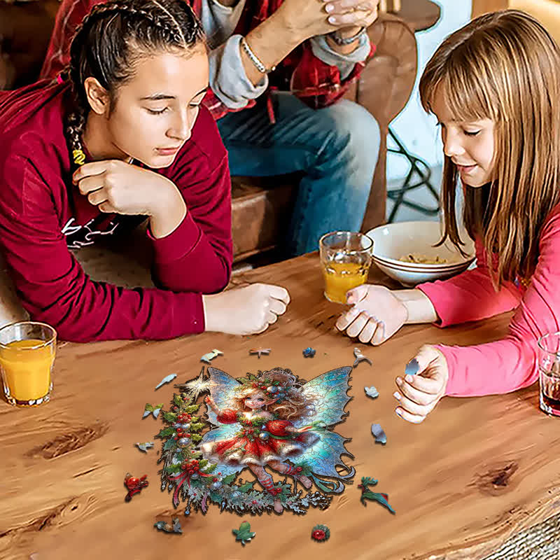 Rubbyoo Beautiful Christmas Fairy - Wooden Jigsaw Puzzle - image 3