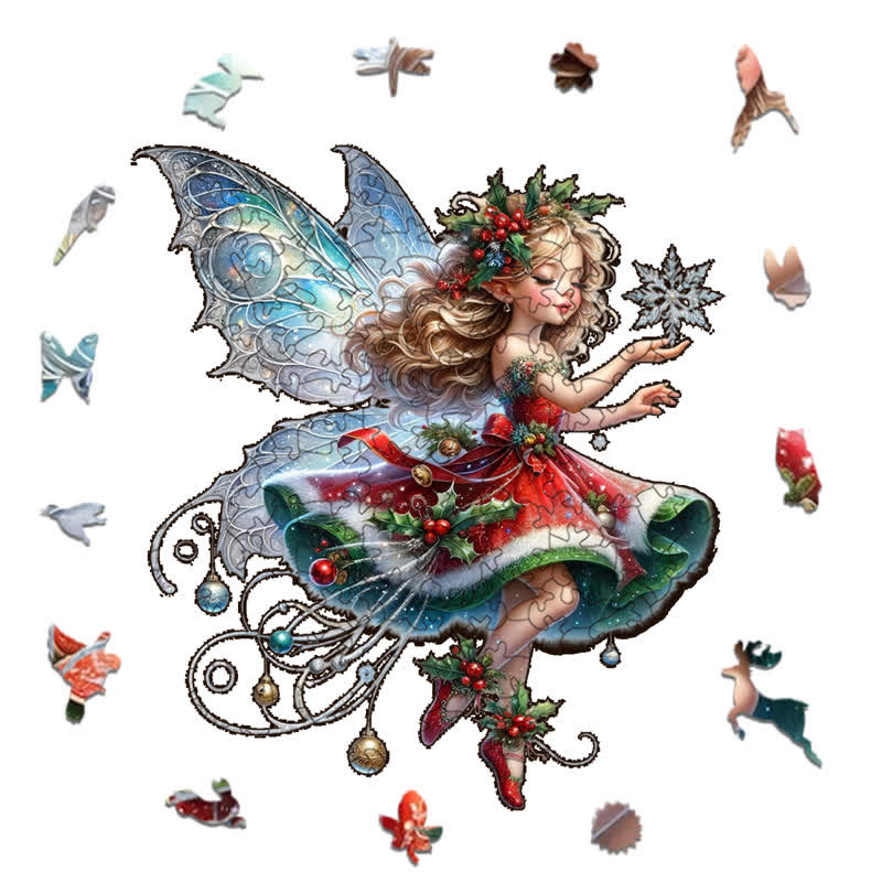 Rubbyoo Fantasy Christmas Fairy - Wooden Jigsaw Puzzle - image 2