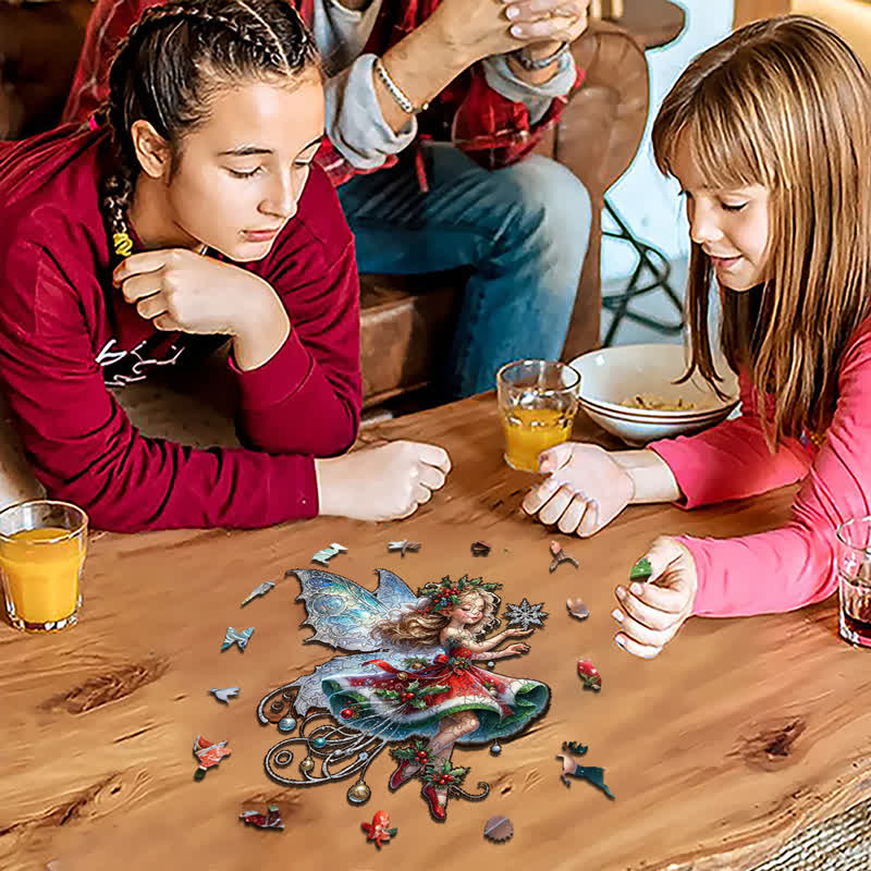 Rubbyoo Fantasy Christmas Fairy - Wooden Jigsaw Puzzle - image 4