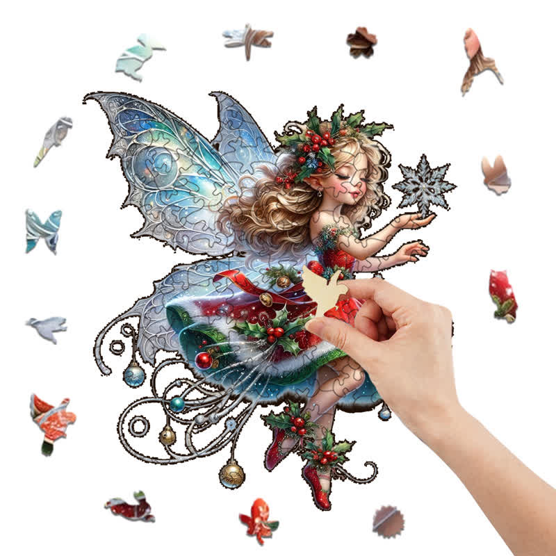 Rubbyoo Fantasy Christmas Fairy - Wooden Jigsaw Puzzle - image 8
