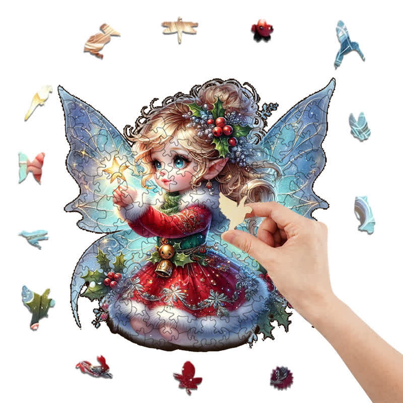Rubbyoo Cute Christmas Fairy - Wooden Jigsaw Puzzle - image 8