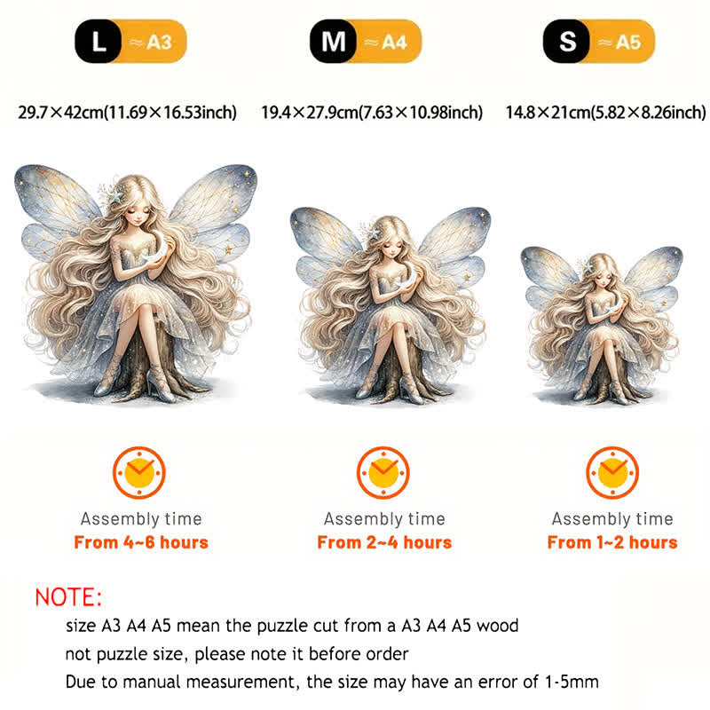 Rubbyoo Moonlight Fairy- Wooden Jigsaw Puzzle - image 3