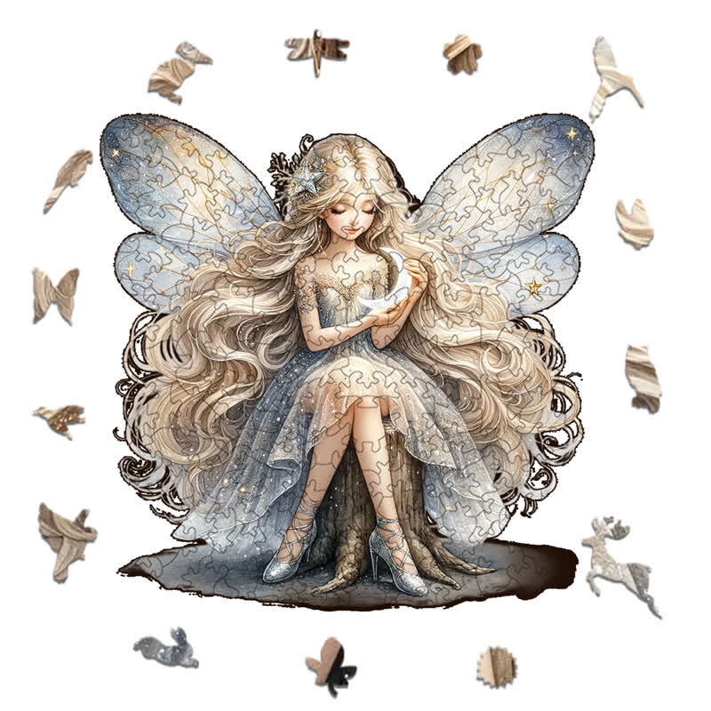 Rubbyoo Moonlight Fairy- Wooden Jigsaw Puzzle - image 1