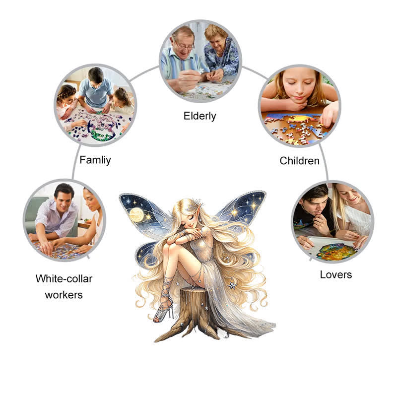 Rubbyoo Beautiful Fairy Gallery - Wooden Jigsaw Puzzle - image 3