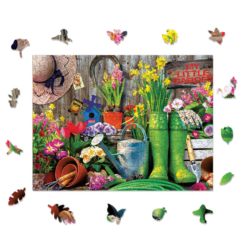 Rubbyoo Garden Tools - Wooden Jigsaw Puzzle - image 1