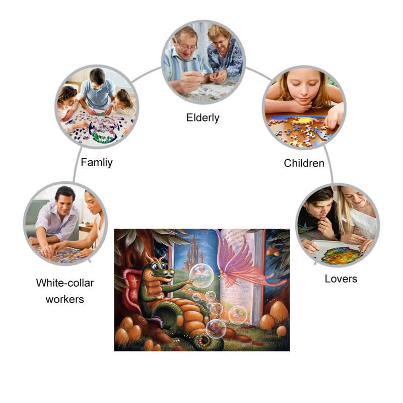 Rubbyoo Dragon Fairy - Wooden Jigsaw Puzzle - image 1